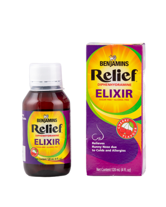 Benjamins Relief Diphenydramine Elixir, 120ml
